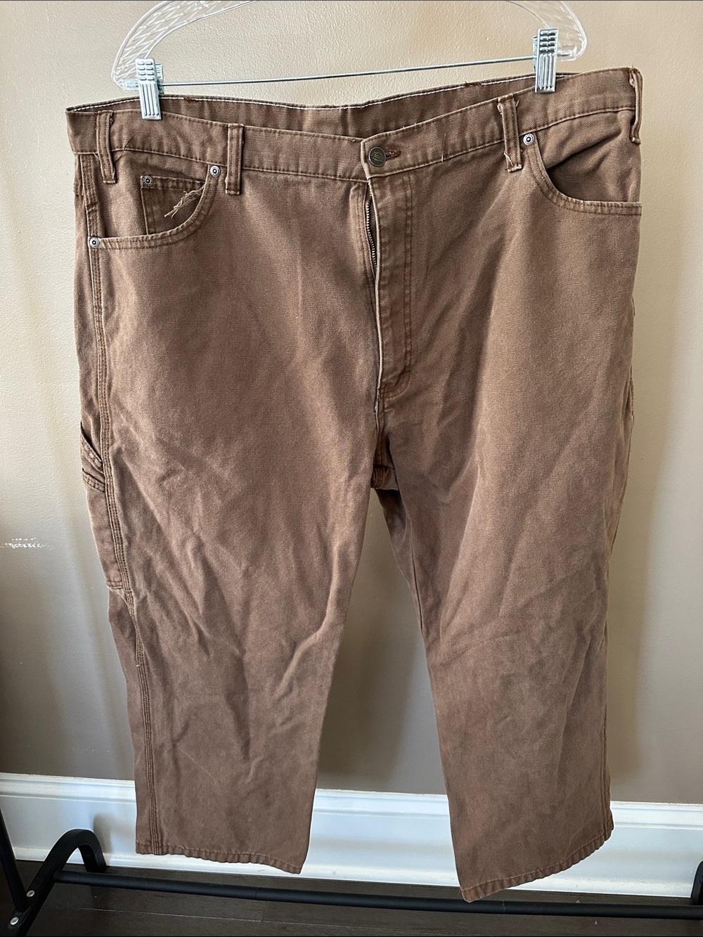 Men's Cargo Pants Dickies in Brown - Relaxed Utility Style 40X30